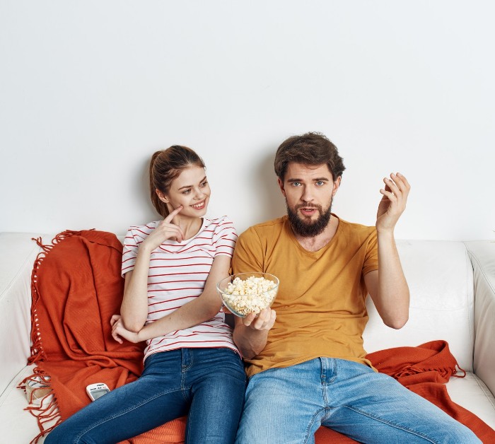 Couple on a couch