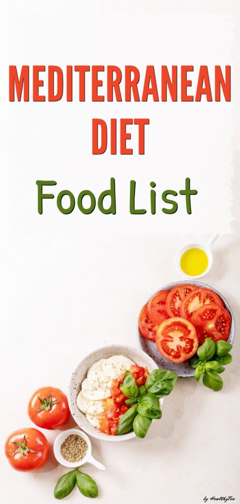 Foods to eat and avoid on the Mediterranean diet